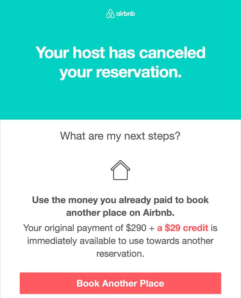 airbnb host cancellation