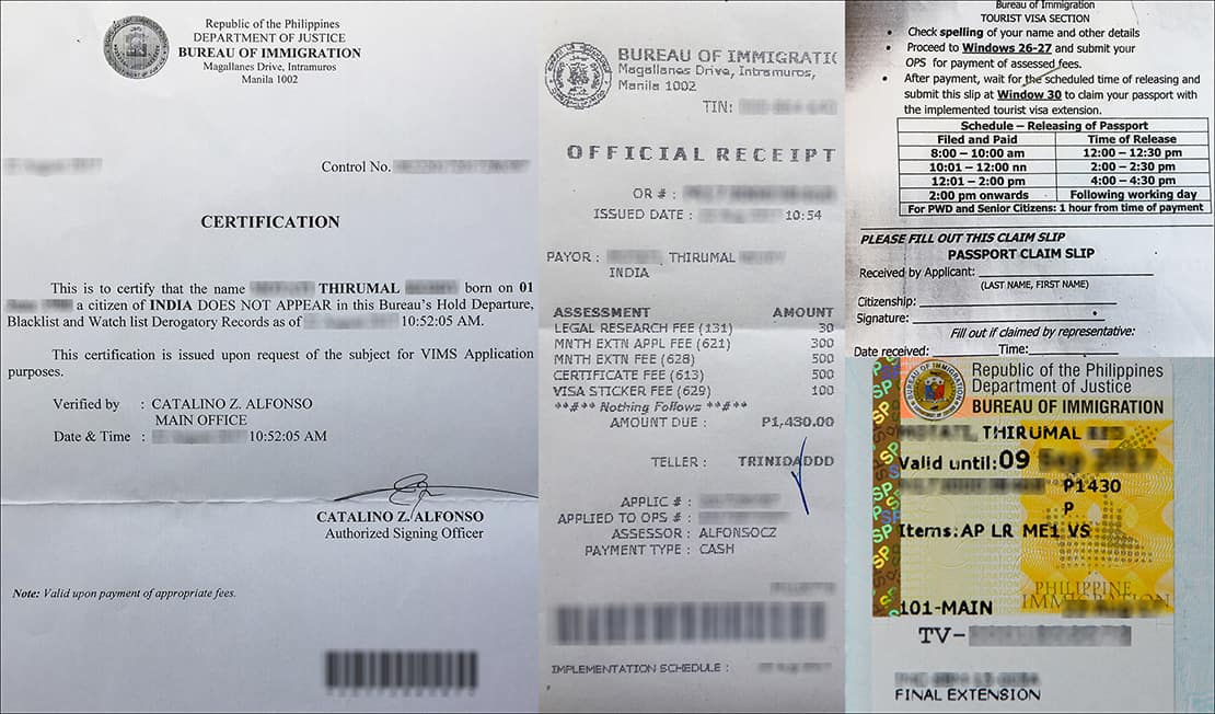 tourist visa fee in philippines