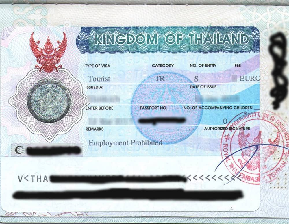 apply for tourist visa thailand online