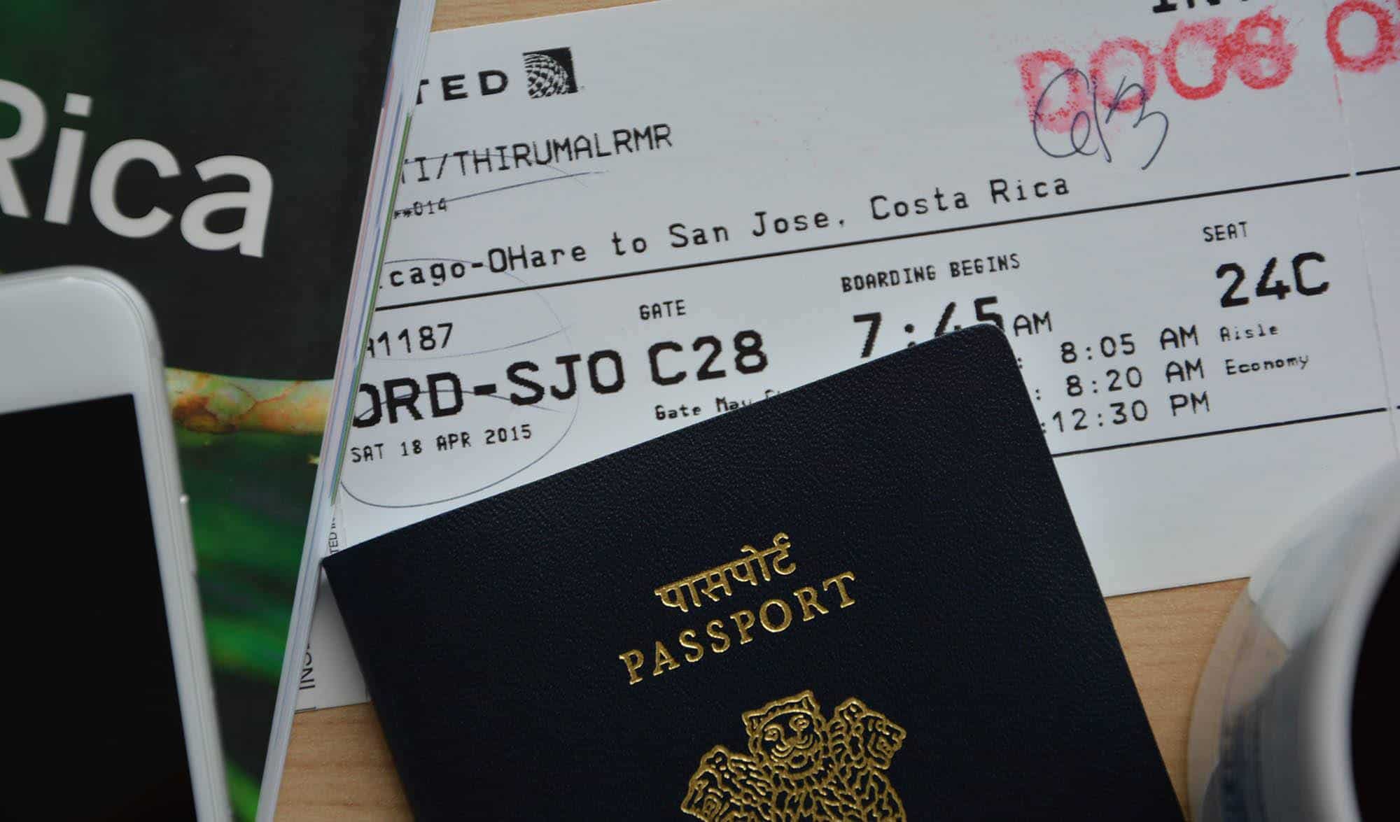 travel documents costa rica