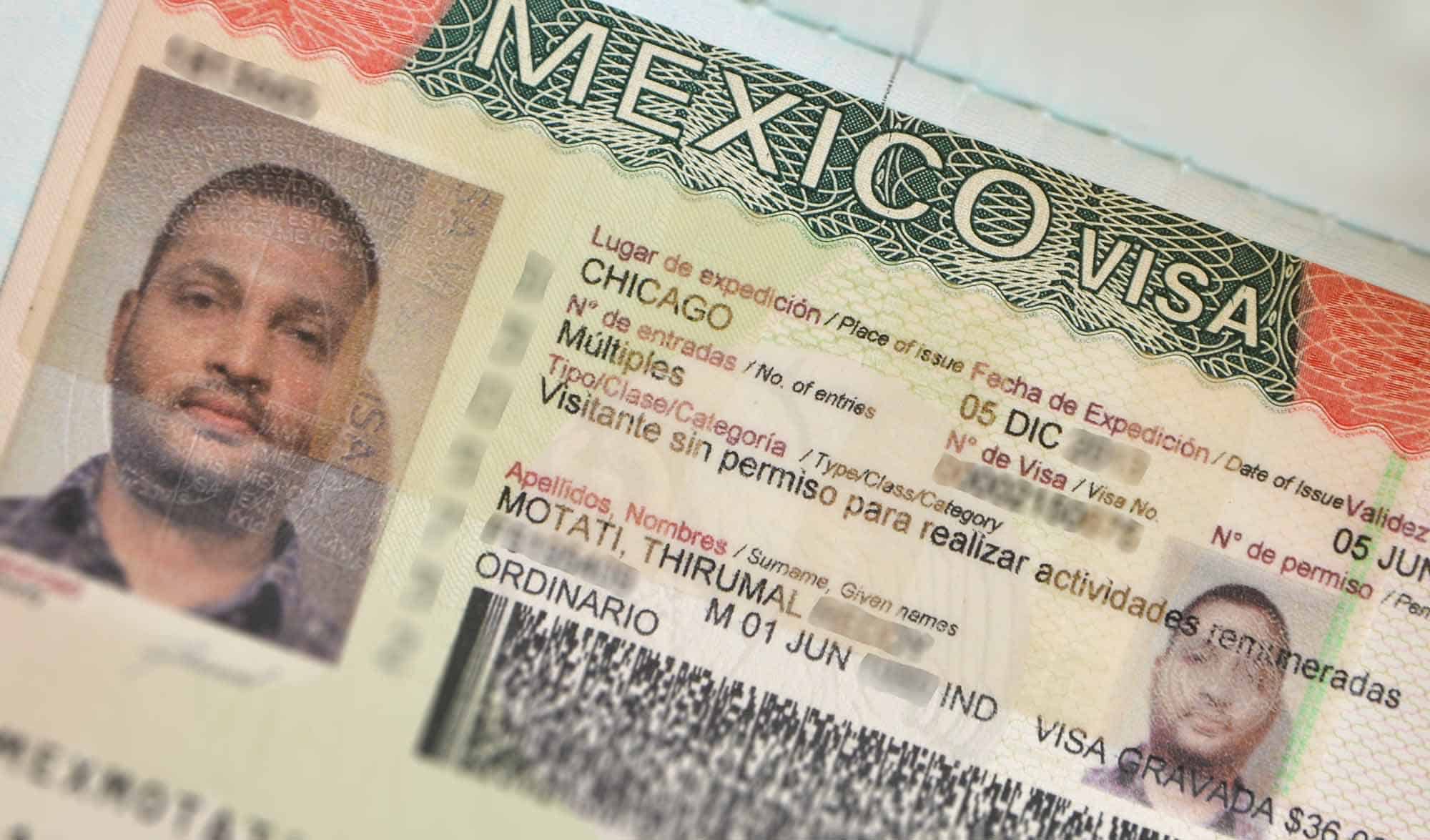 travel visa to mexico