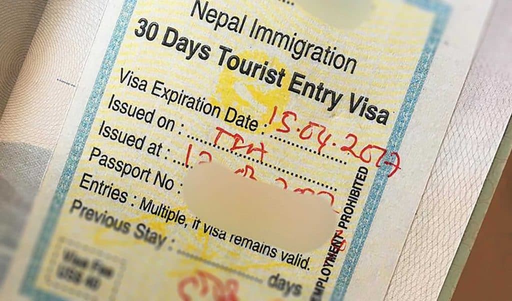 how much is nepal tourist visa