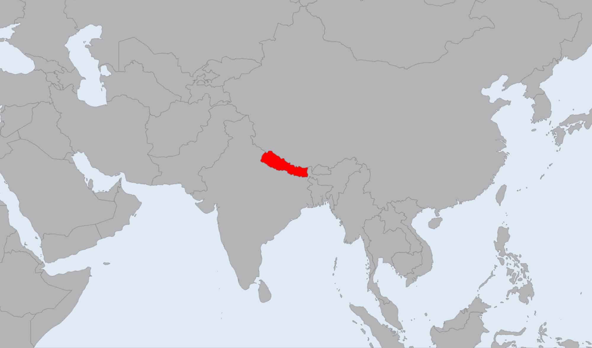 Nepal Tourist Visa Requirements - Map