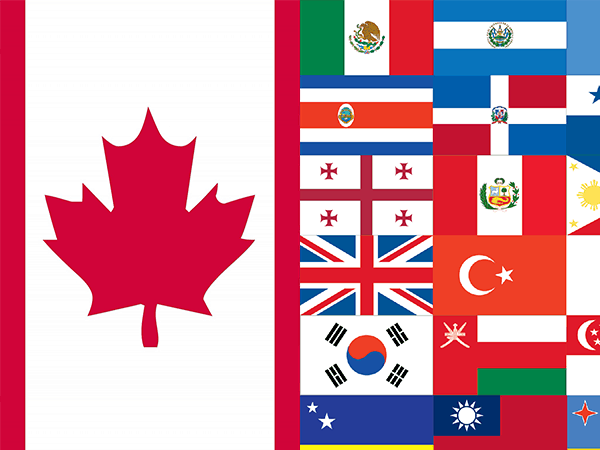 Travel Countries VISA-FREE with Canada Visa