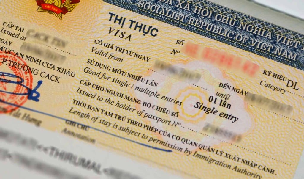 Vietnam Tourist Visa in Thirumal's Passport