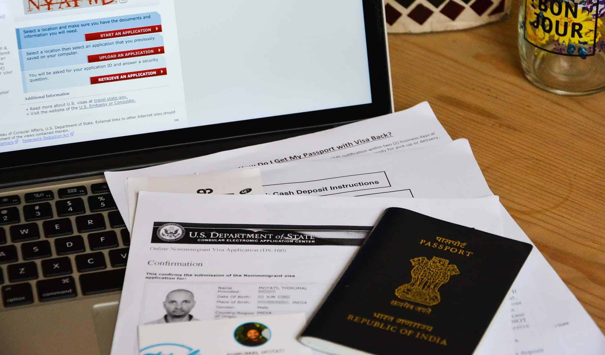 Us visa application online