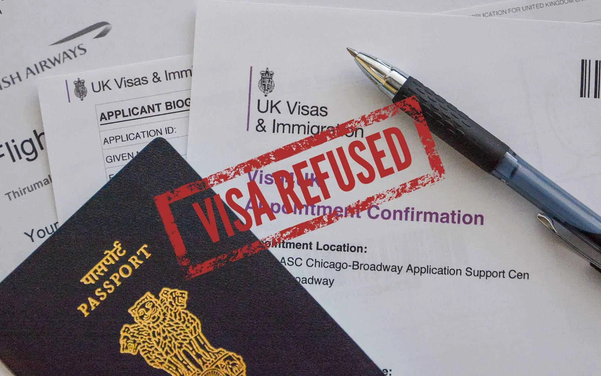Reasons for UK visa refusal