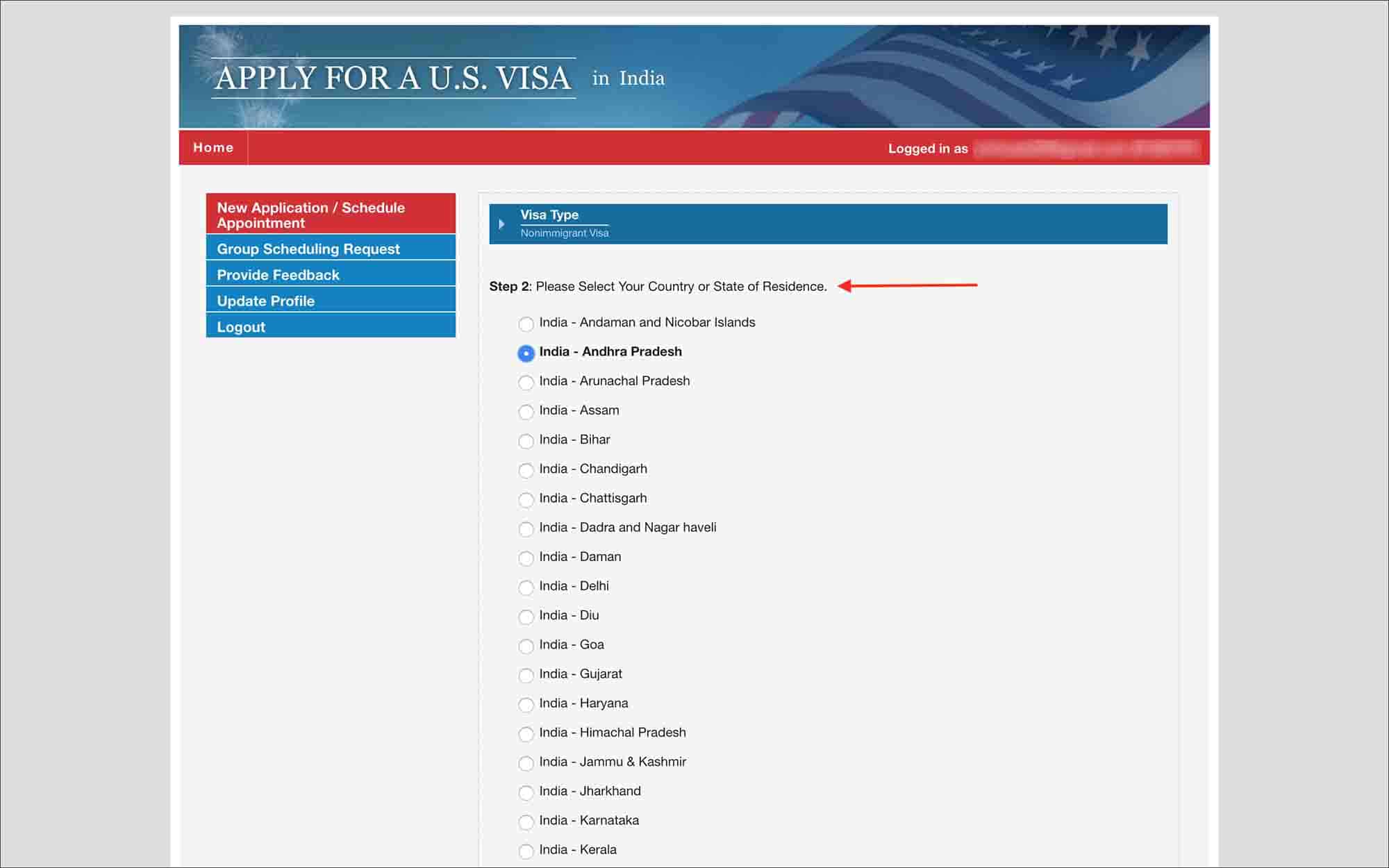 Schedule US Visa Appointment in Asia - Location