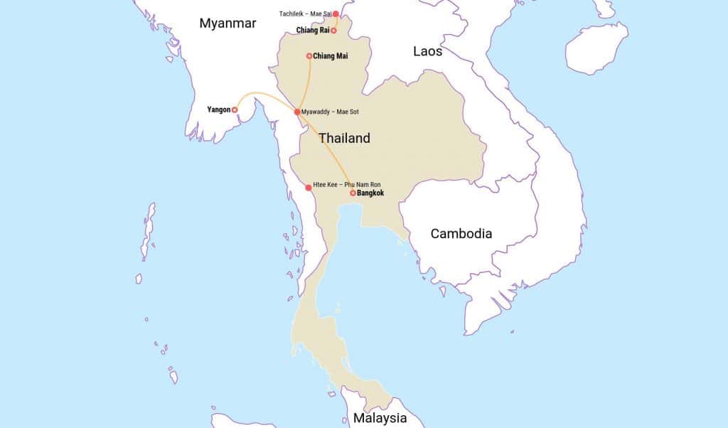 Thailand Visa on Arrival at Myanmar Border