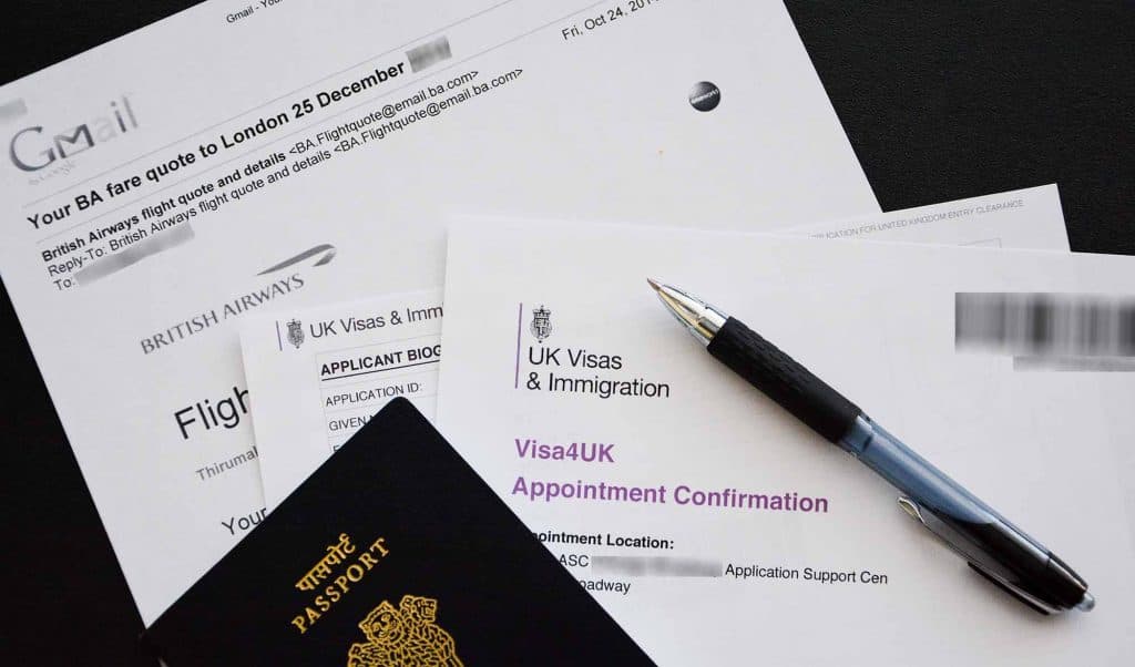 UK visa re-application process