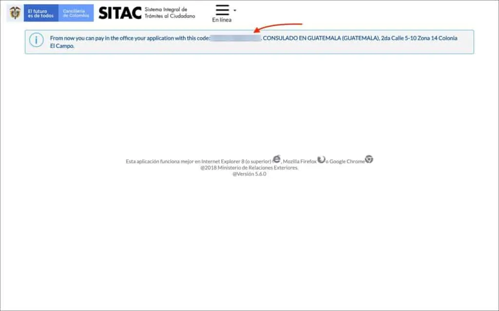 Confirmation Page