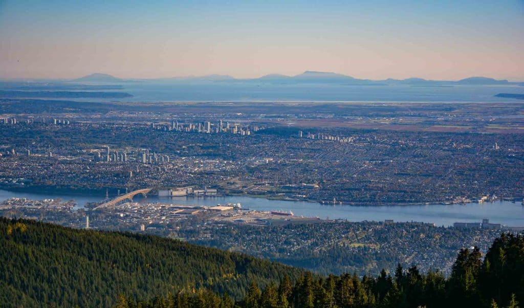 View from Grouse Mountain in Vancouver