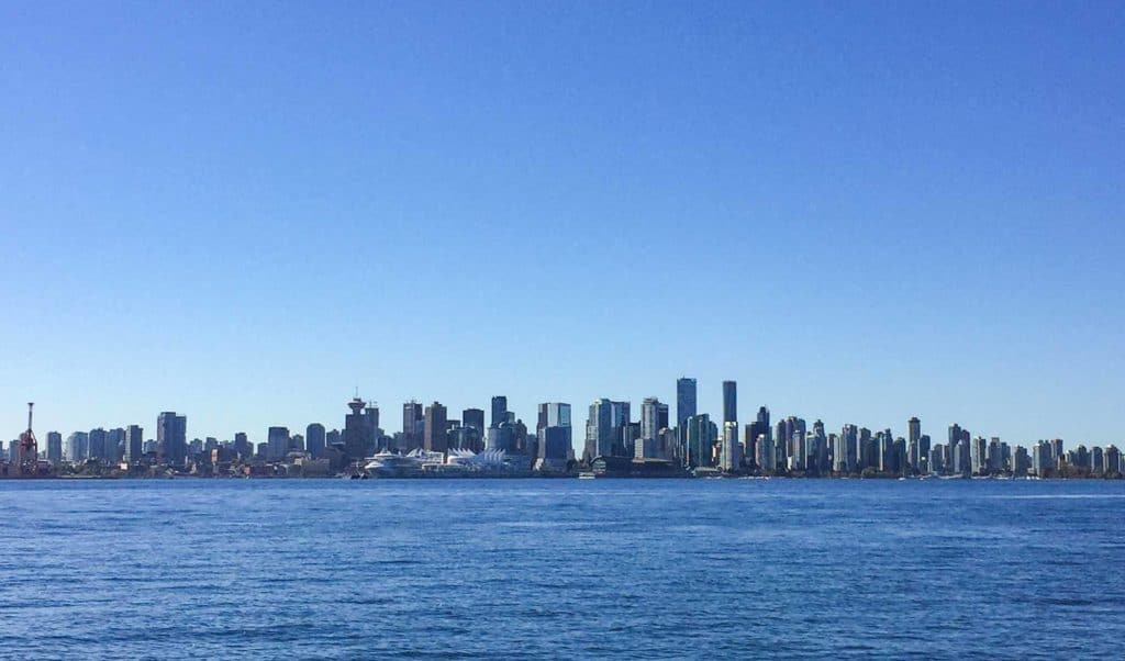View from Lonsdale Quay in Vancouver