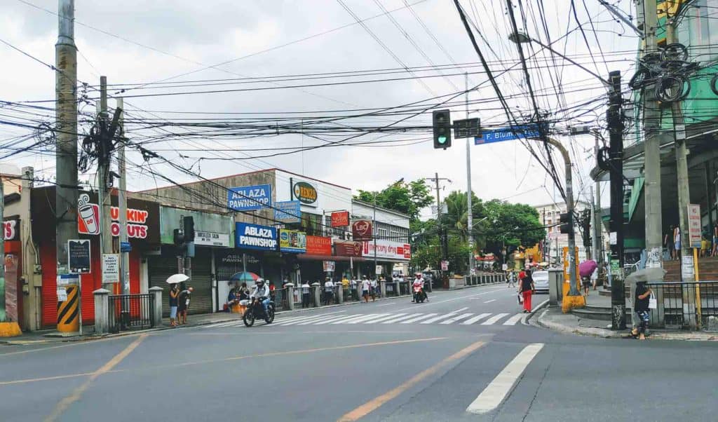 Streets of San Juan City Manila during lockdown