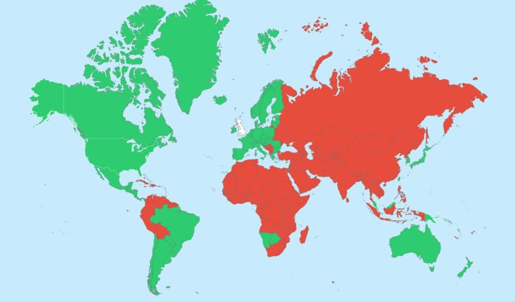 United Kingdom Tourist Visa Requirements by Nationality