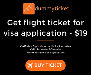 Get verifiable flight ticket for visa application from dummyticket