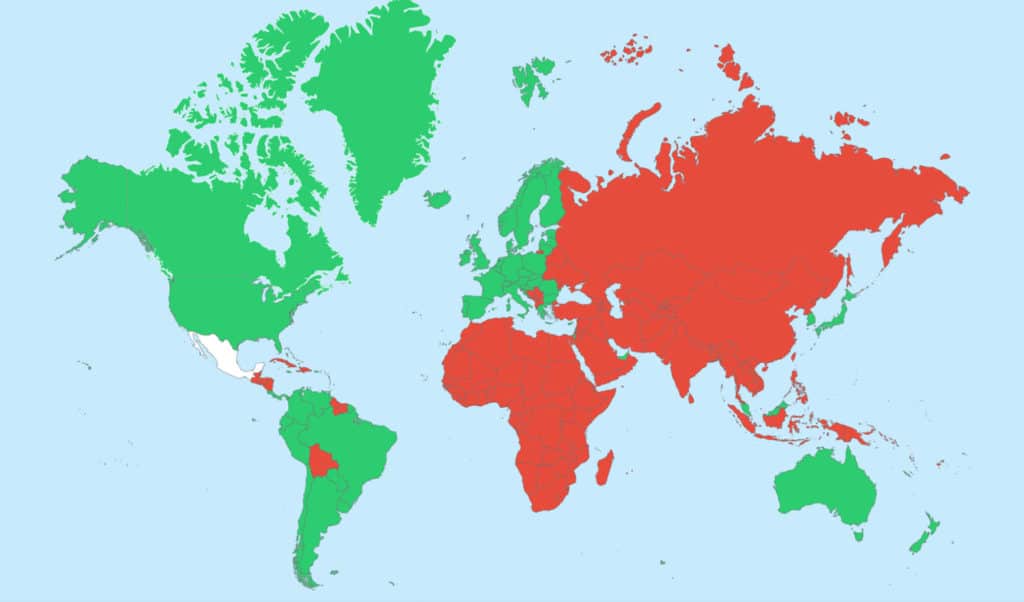 Mexico Tourist Visa Requirements by Nationality