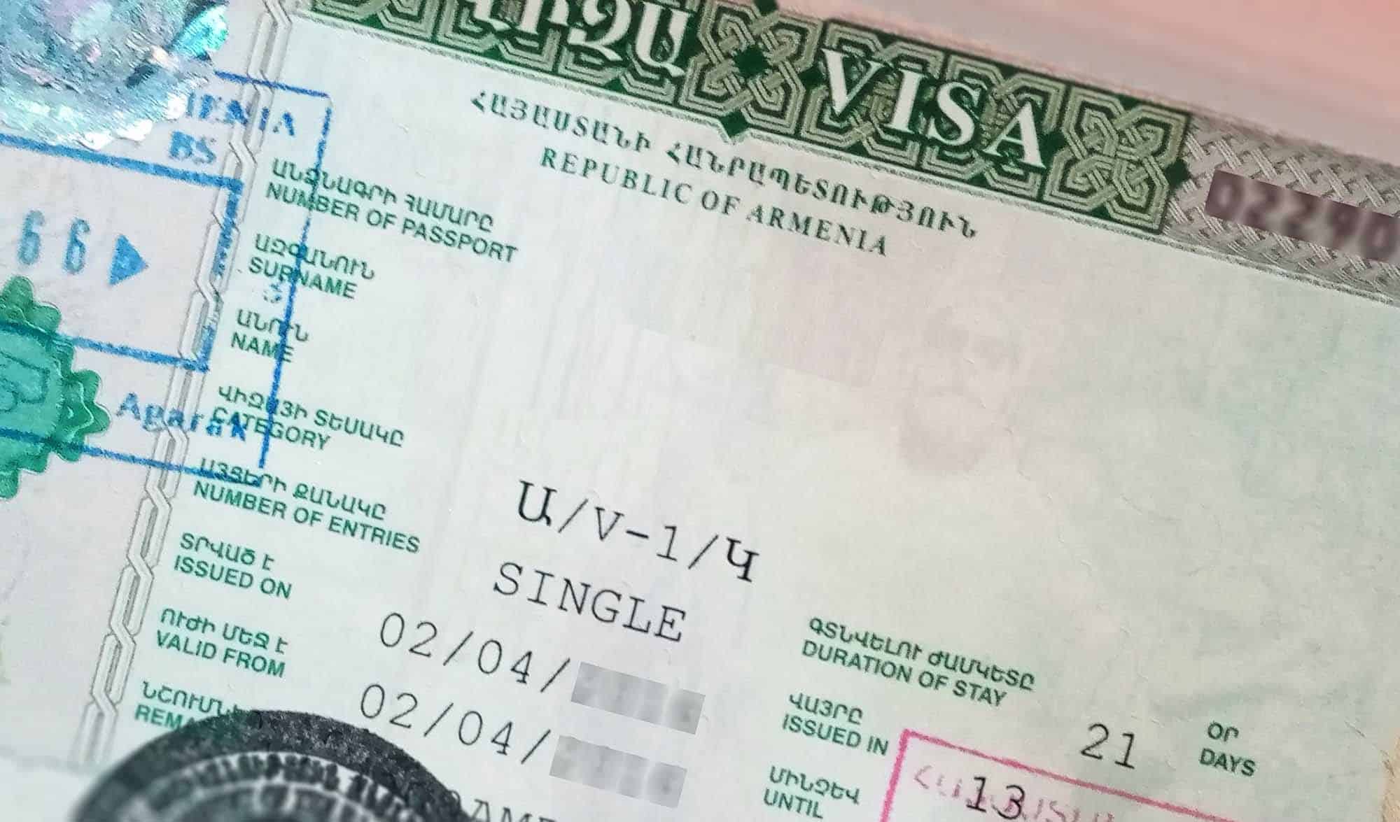 visit armenia visa