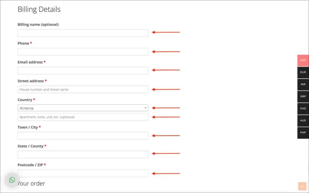 dummyticket.com ticket booking billing details