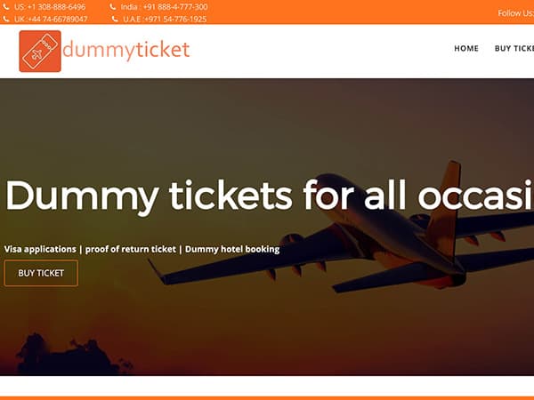 DummyTicket Review: Oldest Agency Providing Dummy Tickets for Visas