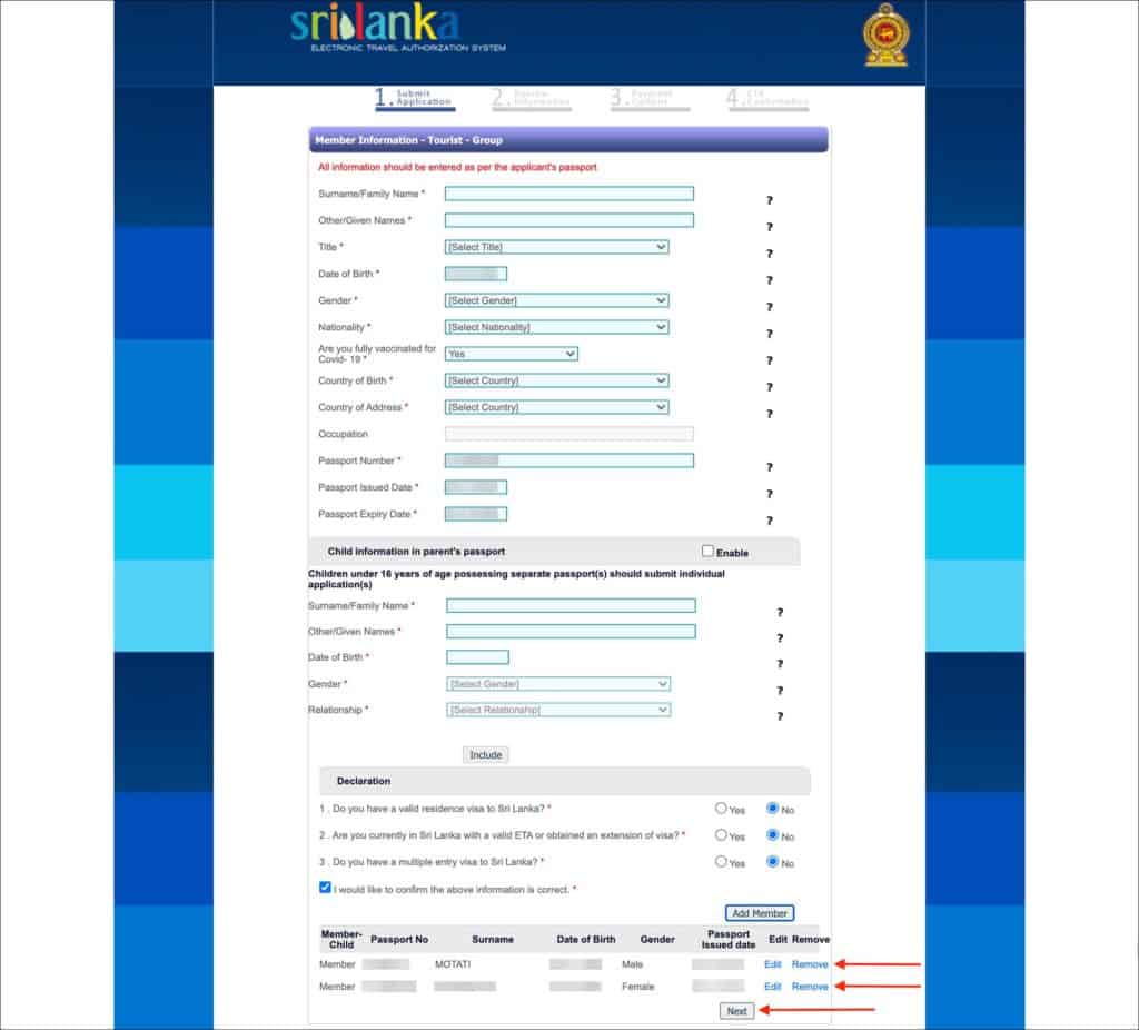 Sri Lanka ETA - Group - All Members