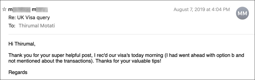Testimonial by MM