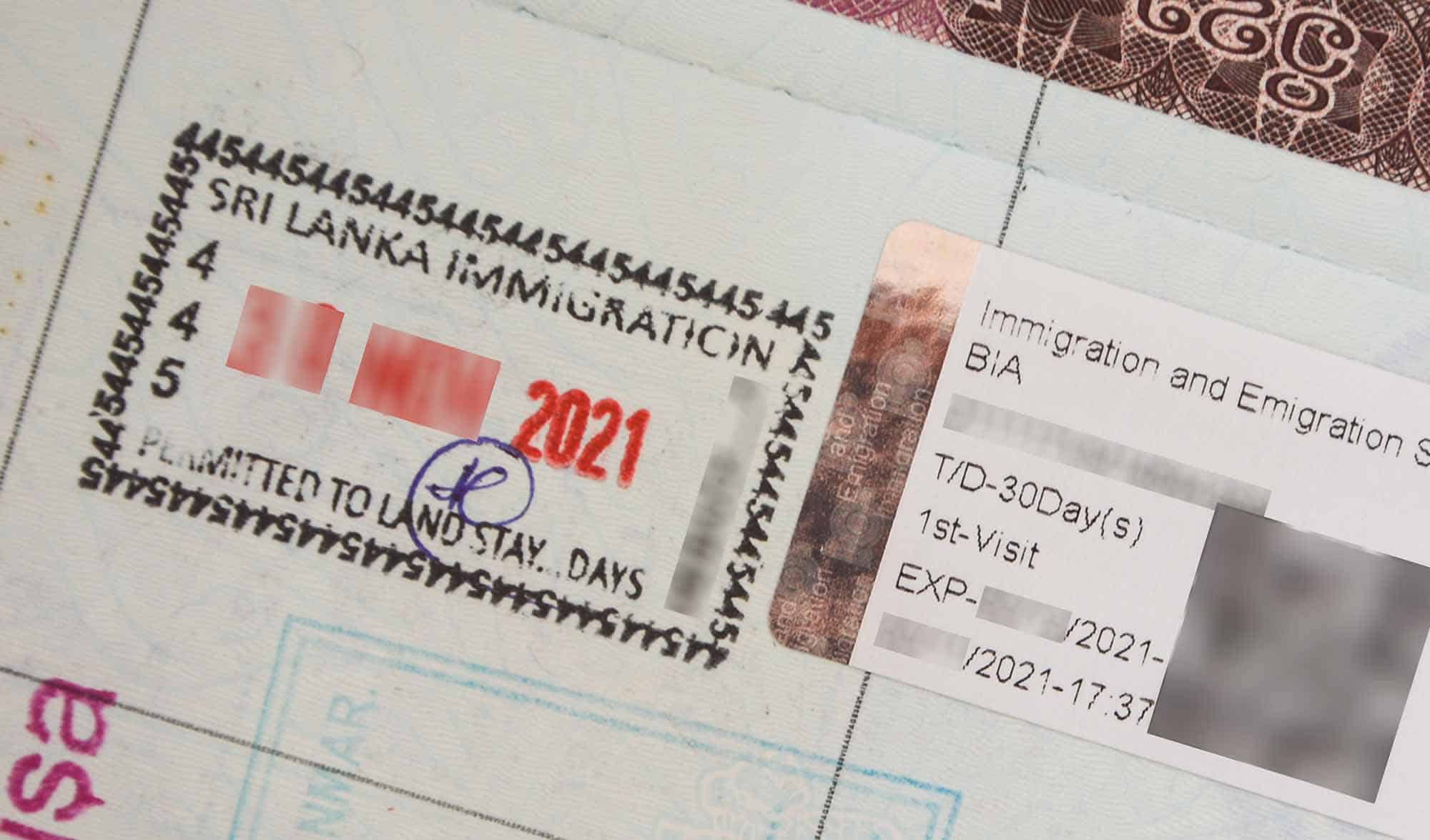 jordan visit visa for sri lanka