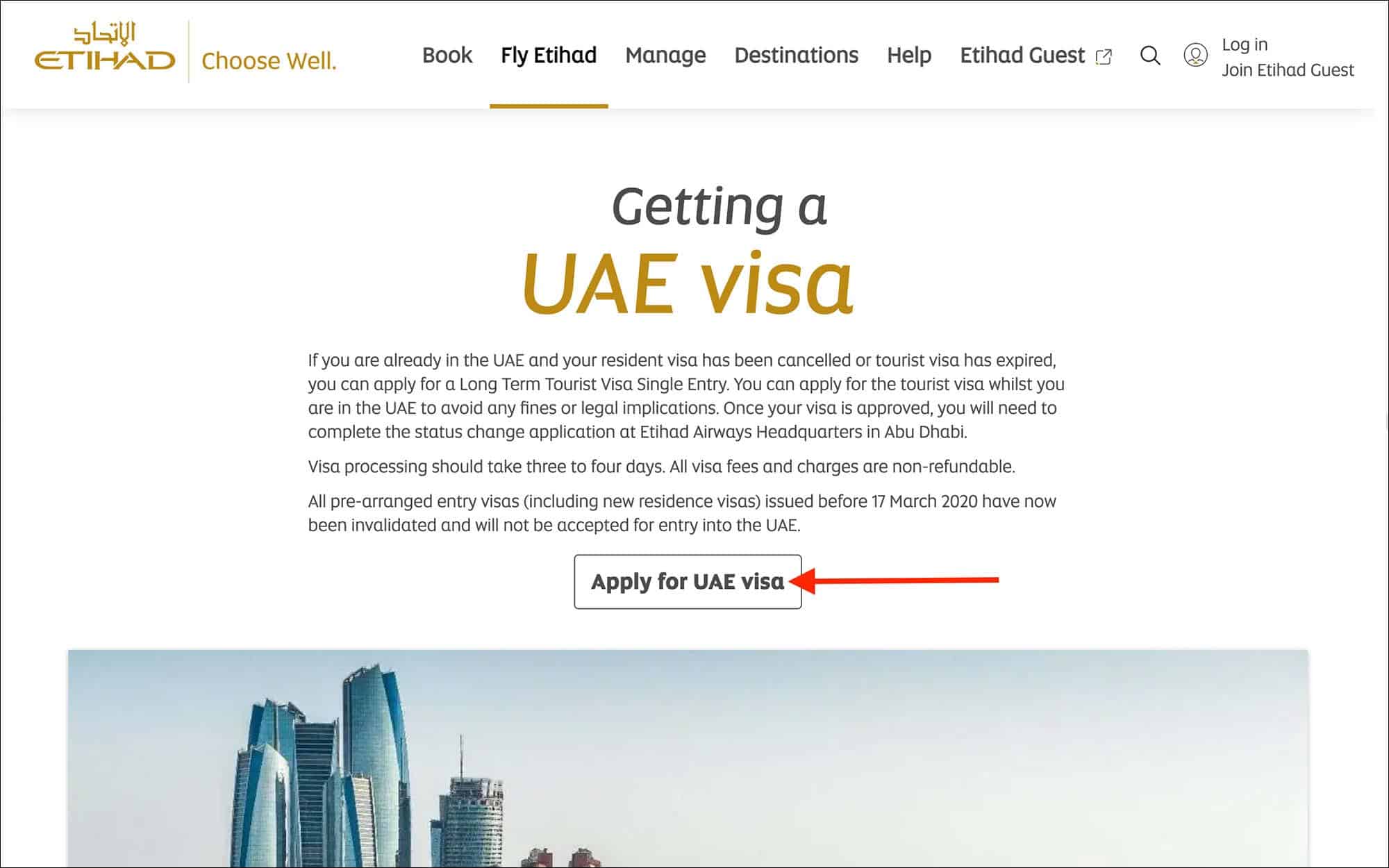 tourist visa uae etihad