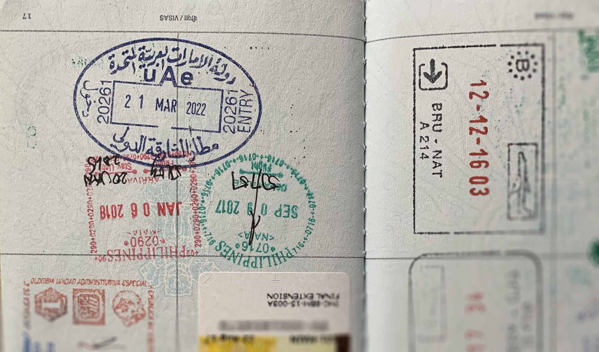 dubai tourist visa sticker