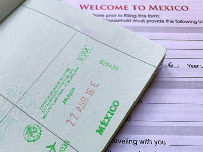 Mexico Entry Stamp - Enter Mexico with US visa