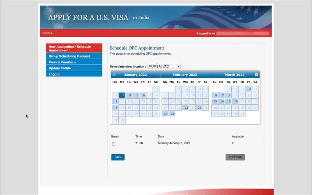 US Visa CGI Federal Appointment Availability