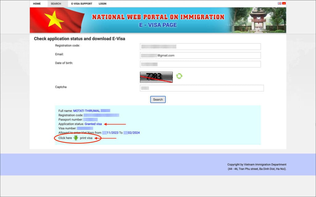Vietnam E-Visa - Download Approved E-Visa