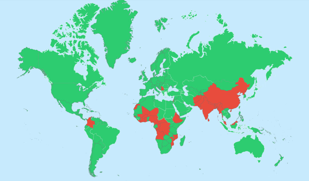 Malaysia tourist visa requirements by nationality