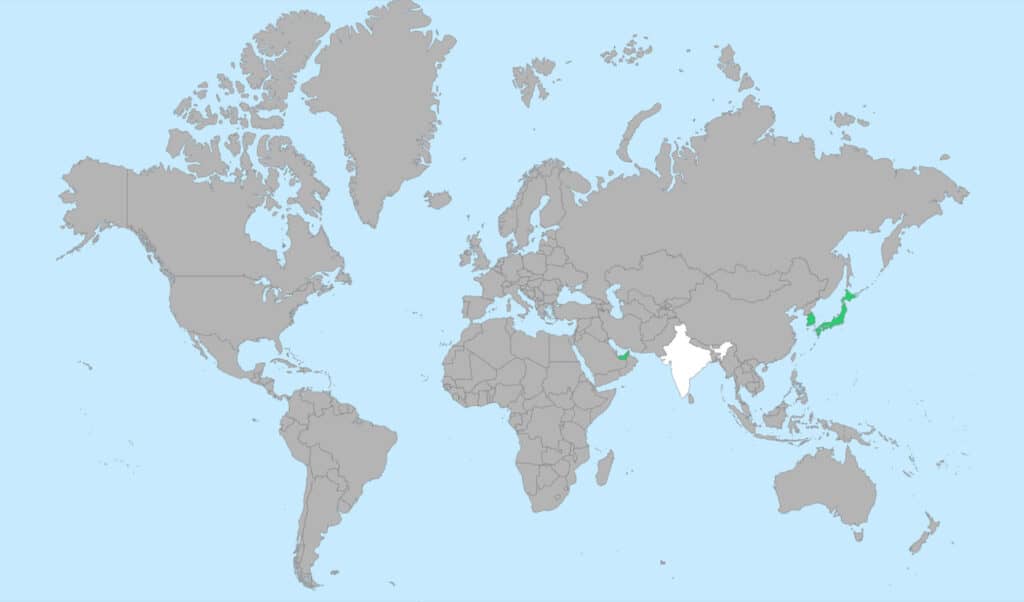 Countries eligible to obtain Visa on Arrival in India