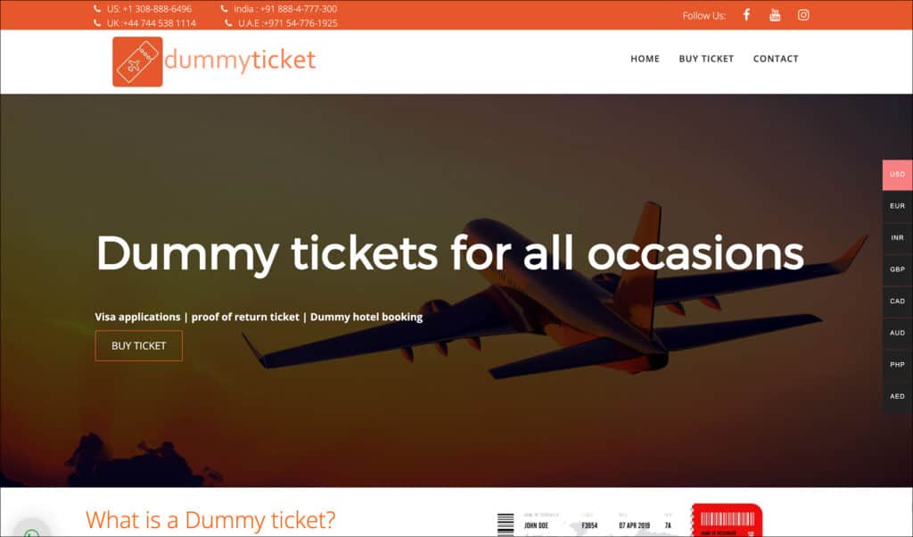 DummyTicket Review