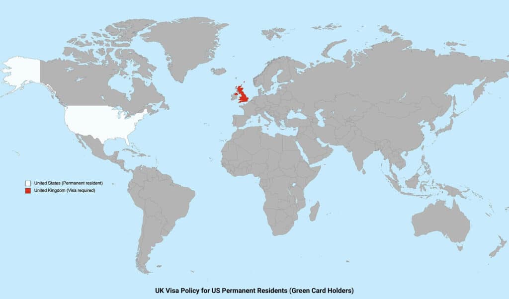 UK Visa Policy for US Permanent Residents (green card holders)