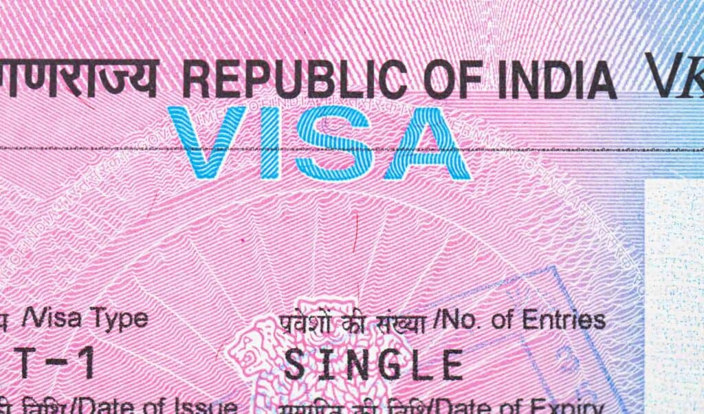 India tourist visa from the embassy