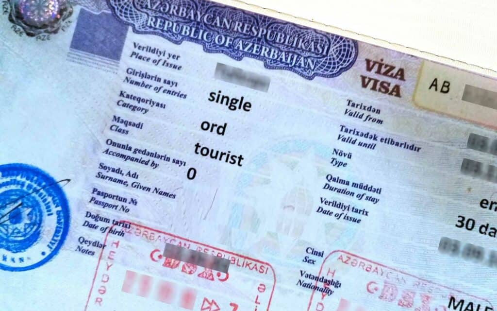 Azerbaijan Visa Image