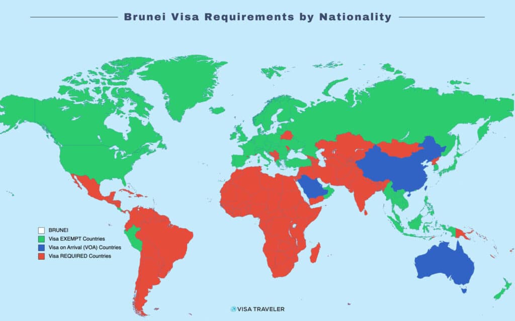 Brunei Visa Requirements by Nationality
