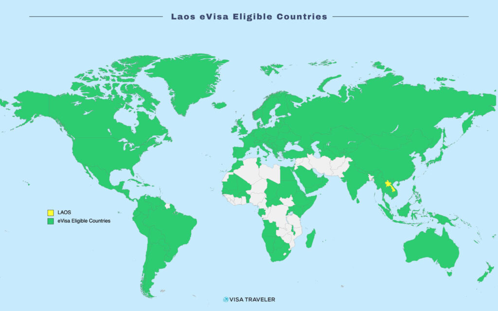 Laos eVisa Eligible Countries