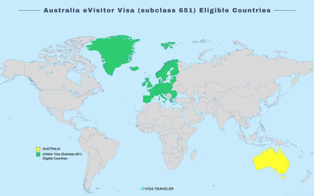 Australia eVisitor Visa Eligible Countries