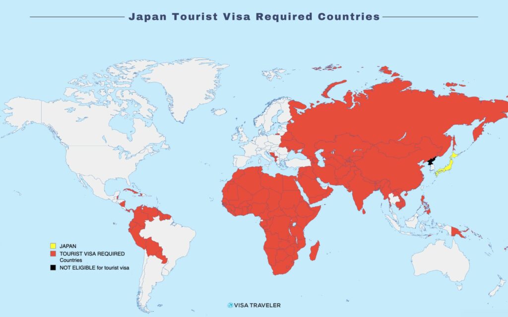 Japan Tourist Visa Required Countries