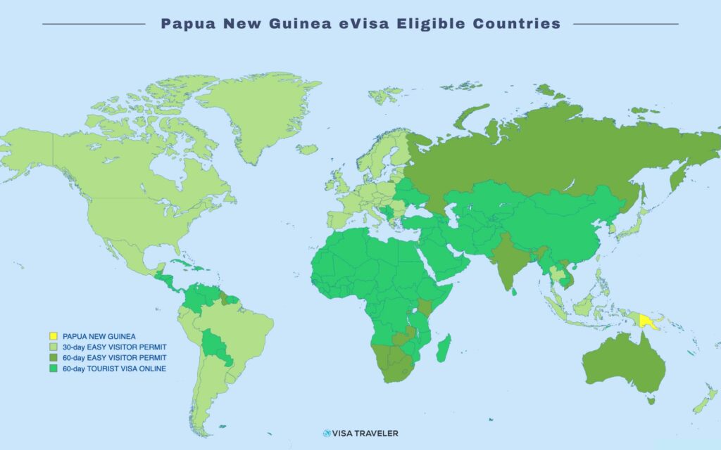 Papua New Guinea eVisa Eligible Countries