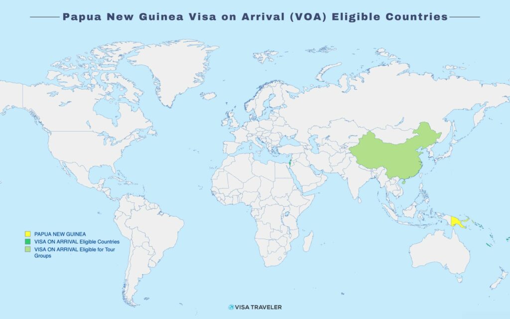 Papua New Guinea Visa on Arrival (VOA) Eligible Countries