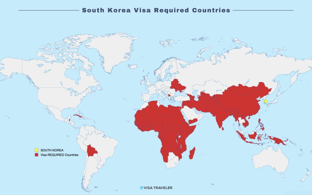 South Korea Visa Required Countries