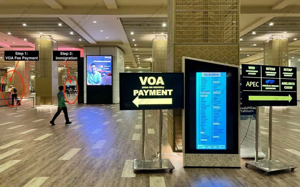 Indonesia Visa on Arrival (VOA) at Ngurah Rai International Airport in Bali