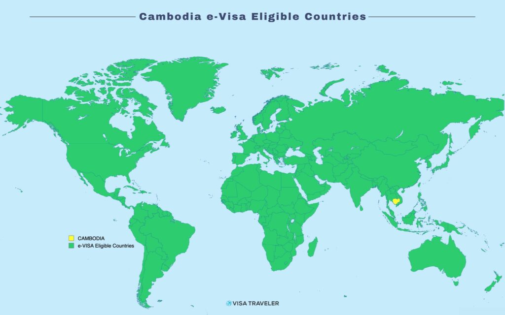 Cambodia e-Visa Eligible Countries