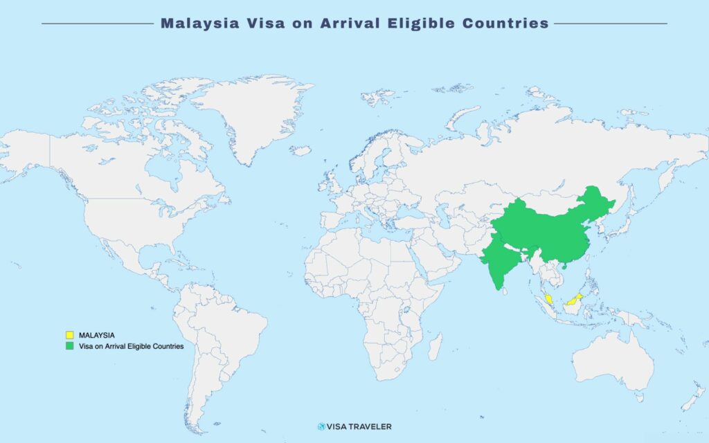 Malaysia Visa on Arrival (VOA) Eligible Countries