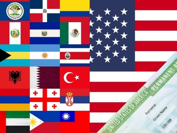 VISA-FREE Countries for US Green Card Holders