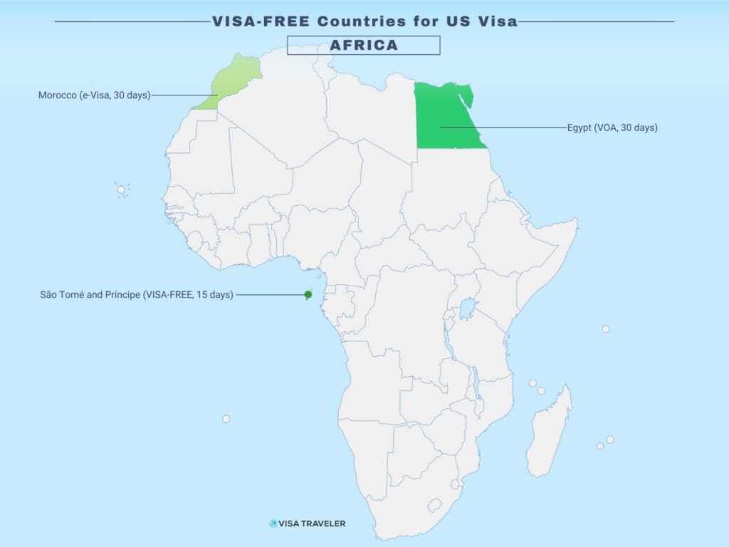 VISA-FREE Countries for US Visa Holders in Africa